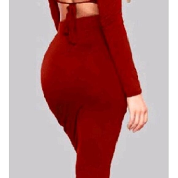 Pink Gems 2-Piece Skirt Set | Lace-Up Top & Pencil Skirt | Black | NWT - Picture 11 of 11